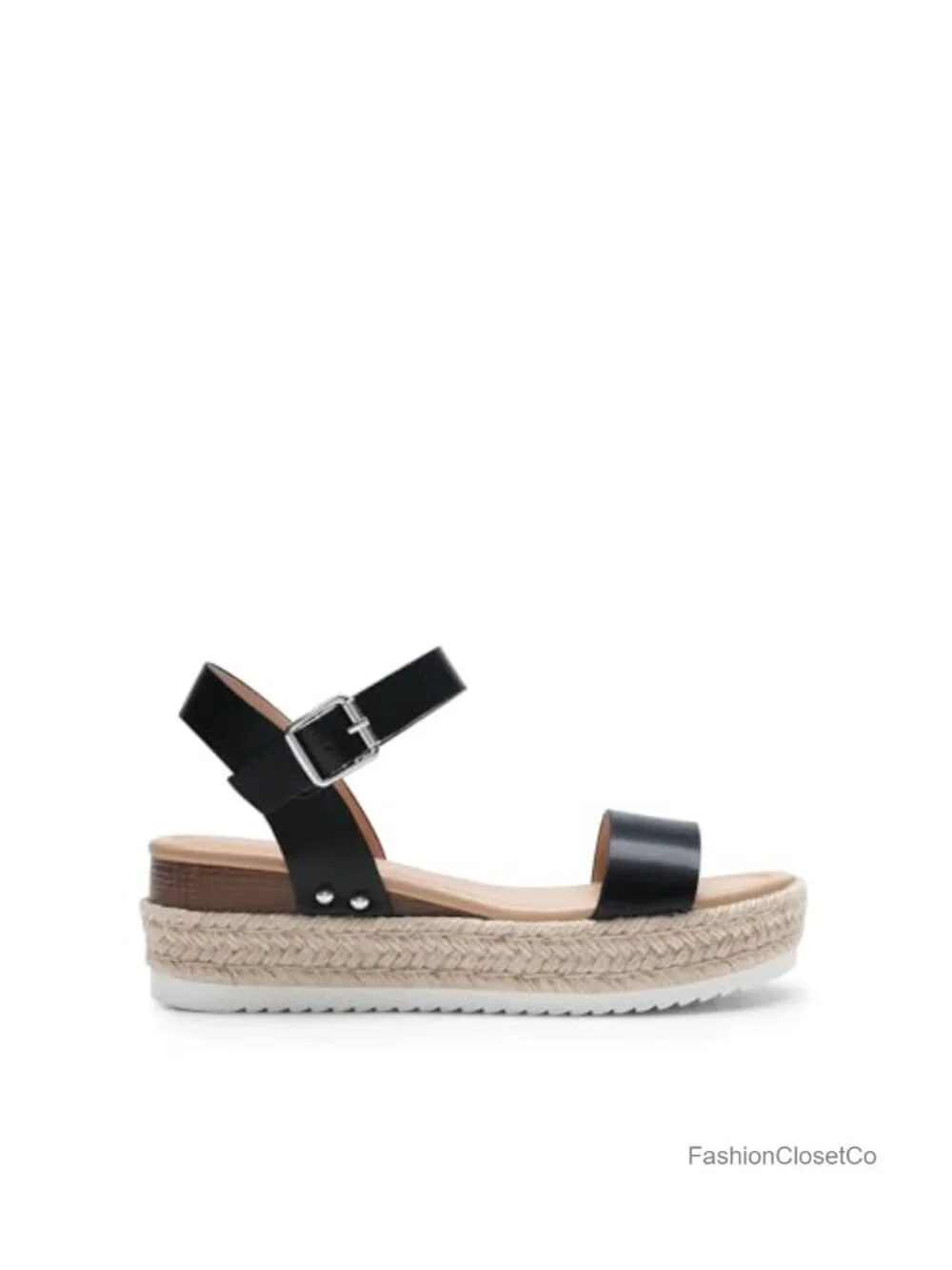 Wedge Sandals Espadrille Platform Ankle Strap Slip Resistant Summer Casual